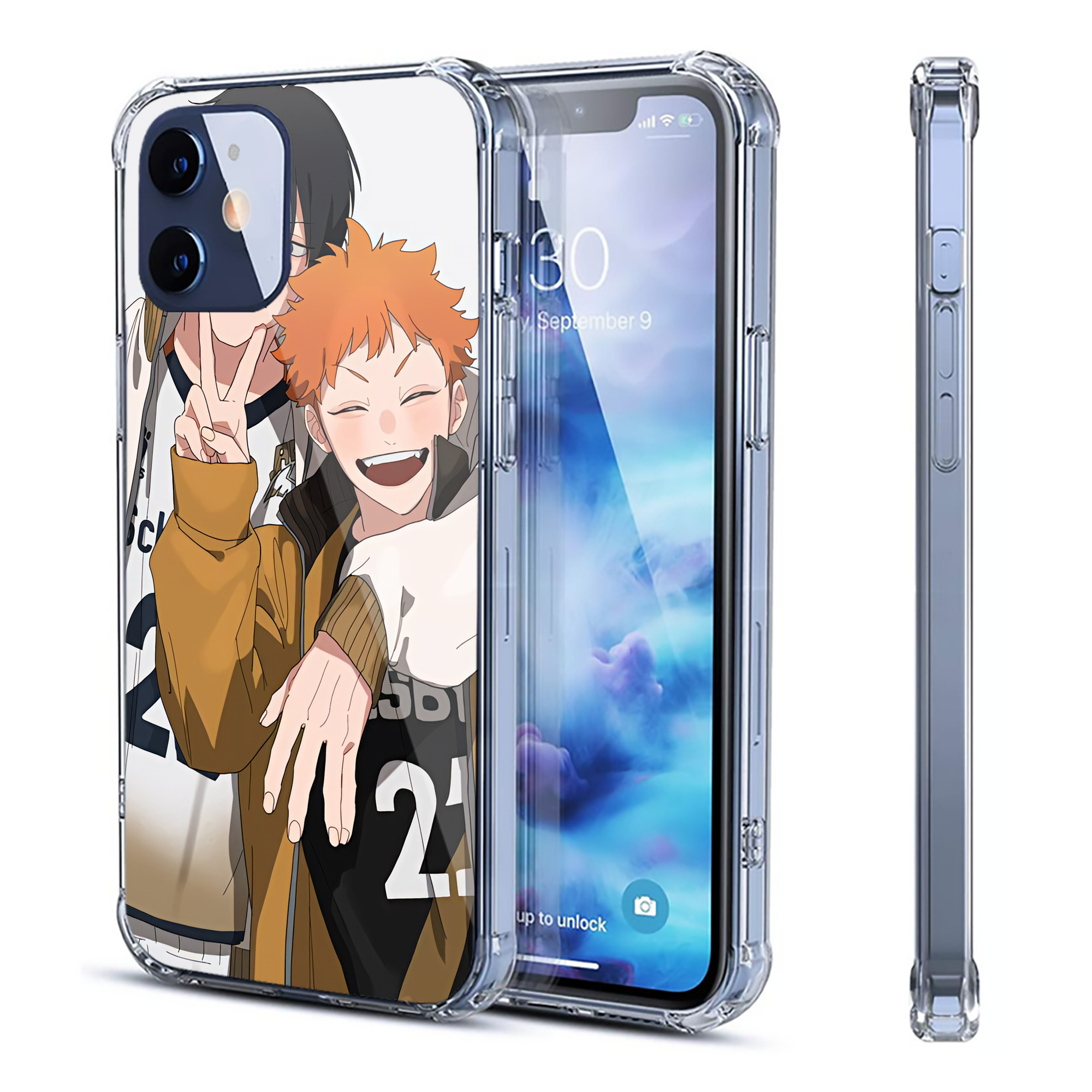 （画像用） ハイキュー!! Haikyu!! 【iPhone 12シリーズ対応】透明スマホケース（クリアソフトケース）